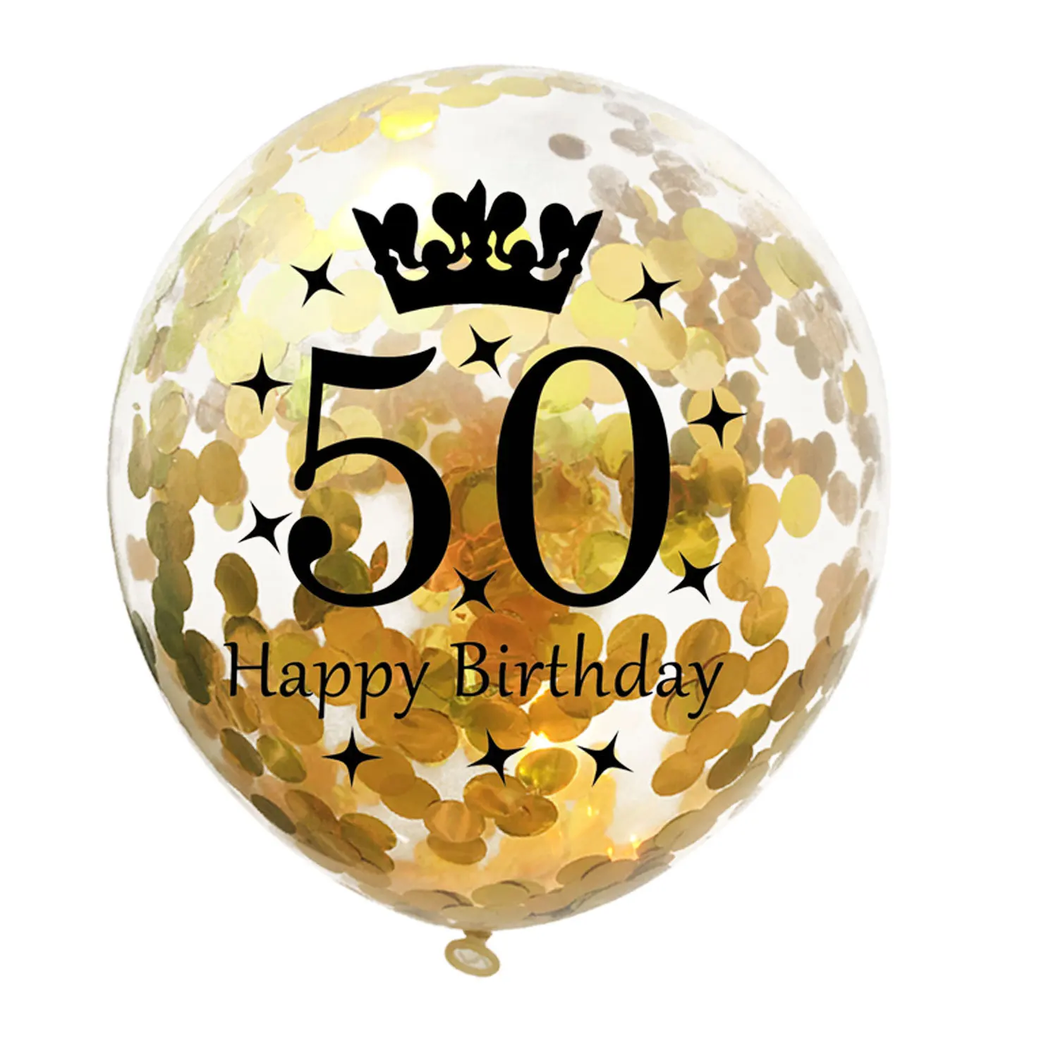 10pcs/lot Happy Birthday Balloon Birthday Number Balloons 30 40 50 60 Latex Balloons Wedding Anniversary Decor Birthday Supplies - Цвет: Gold-50