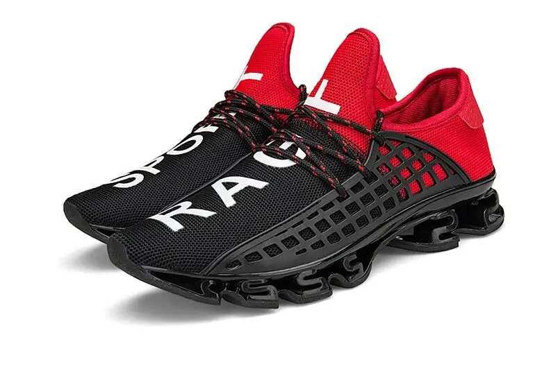 

Men's Sport Running Shoes 2019 Lace-up big size Couple Sneakers Breathable Mesh Letter Shoes Size 36-48 Sneakers for Men