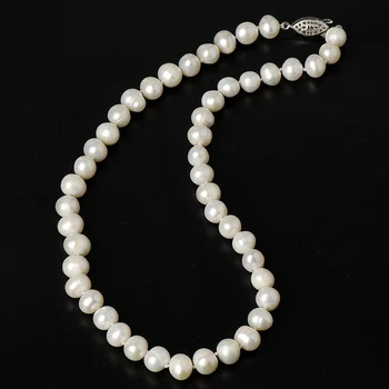 

The surface of beads is smooth and Transparent with Long and thin 8-9 mm Brightly colored Handmade Pearl Necklace