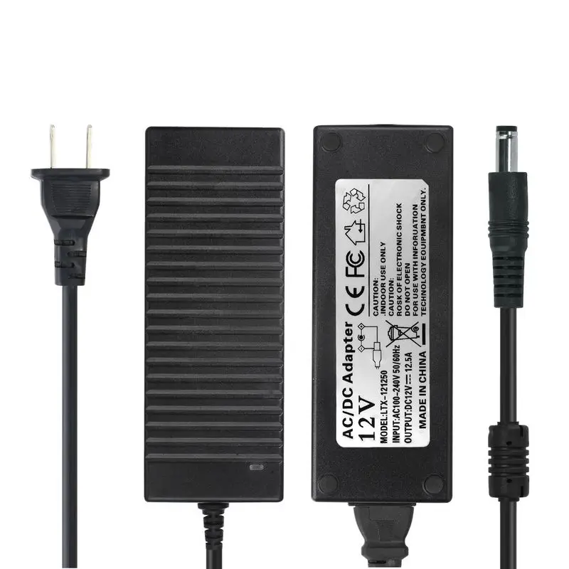 

DC 12V 10A Power Adapter Supply US USA Plug AC Converter Transformers For CCTV Camera 5050 3528 LED Strip Modules Lighting