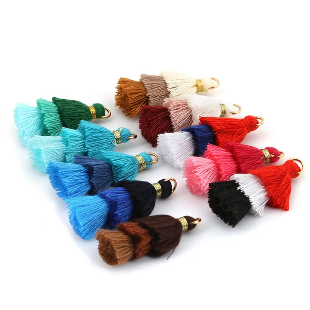 12pcs 4cm Polyester Cotton Silk Tassel for DIY Curtain Fringe Trim Home