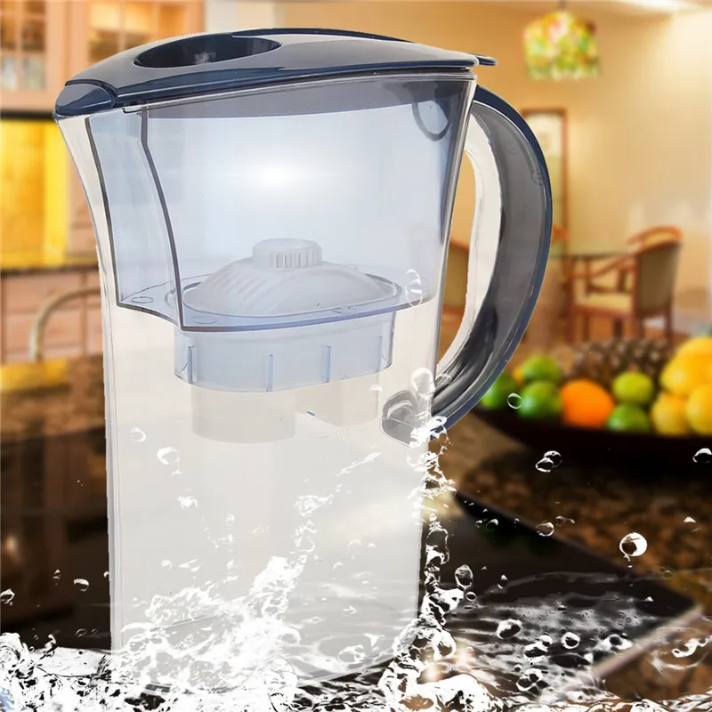 2.5L очистки воды кувшин для воды Brita Фильтры Очиститель здорового минеральной воды Lonizer щелочных фильтруют бака бытовой кухня