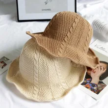 MAERSHEI полушерстяные вязать Рыбак Панама шапки весна однотонная одежда купол складной бассейна кепки