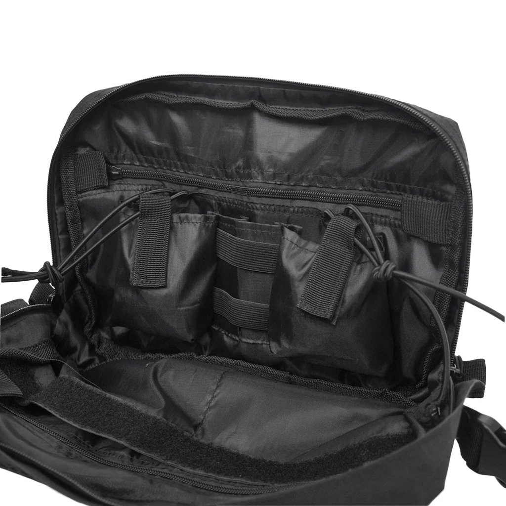 MagiDeal Vest Pouch Bag Chest Recon Bag Tools Molle Pouch Multi-Purpose Carry Bag Black Tactical Vest Pouch