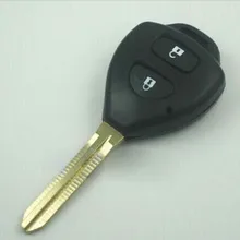 2 кнопки дистанционного ключа Fob чехол для Toyota Rav4 Corolla Hilux Camry Prado с лезвие toy43 10 шт./лот
