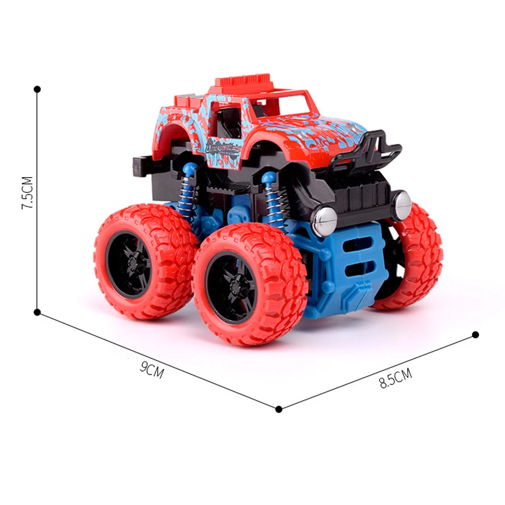 Friction Powered Monster Truck Inertia Car Big Tire Wheel Truck Toy, Birthday Gift For Kids Children (Random Styles)