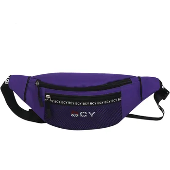 

2019 Fashion Neutral Outdoor Zipper Canvas Messenger Bag Girl Sport Chest Waist Bag female male phone Bags e0102