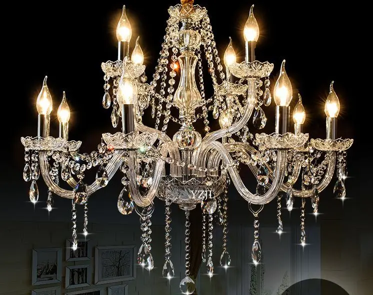 Living room chandelier crystal minimalist crystal chandelier LED