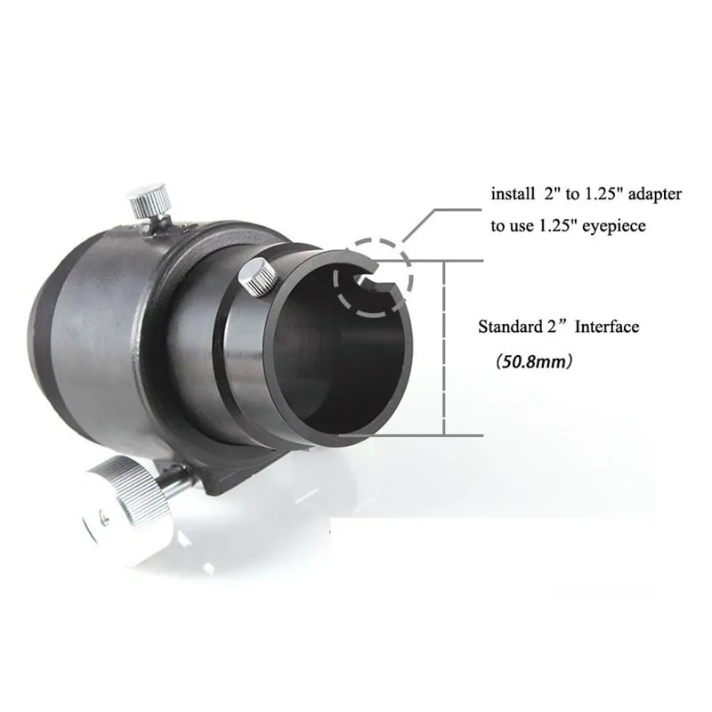 DIY Тип преломления " /1,25 дюймов астрономический телескоп Focuser Полный металлический адаптер для 1,25" окуляр с монокулярным телескопом