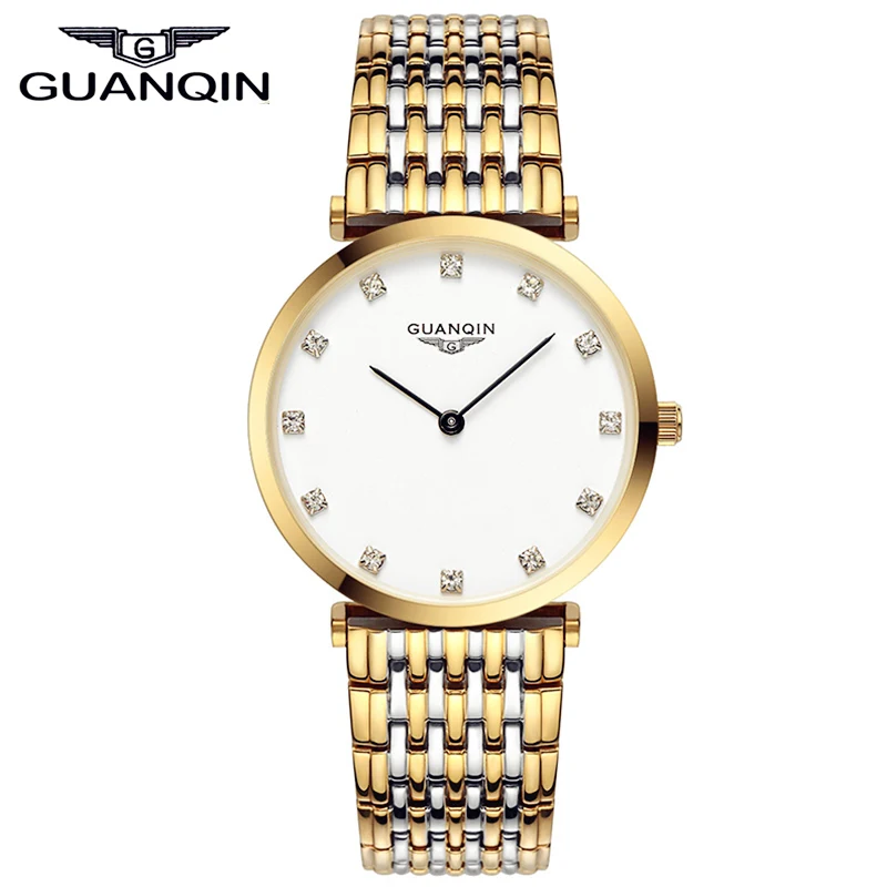 

GUANQIN Gorgeous Ultra Thin Design Women Watch Waterproof Luxury Quartz Watch Clocks Women Brand Watches Relogio Feminino