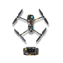 Стилизованное покрытие с мультяшной иллюстрацией наклейка для DJI Mavic 2 Pro& Zoom Drone Body пульт дистанционного управления защитная пленка для аккумулятора