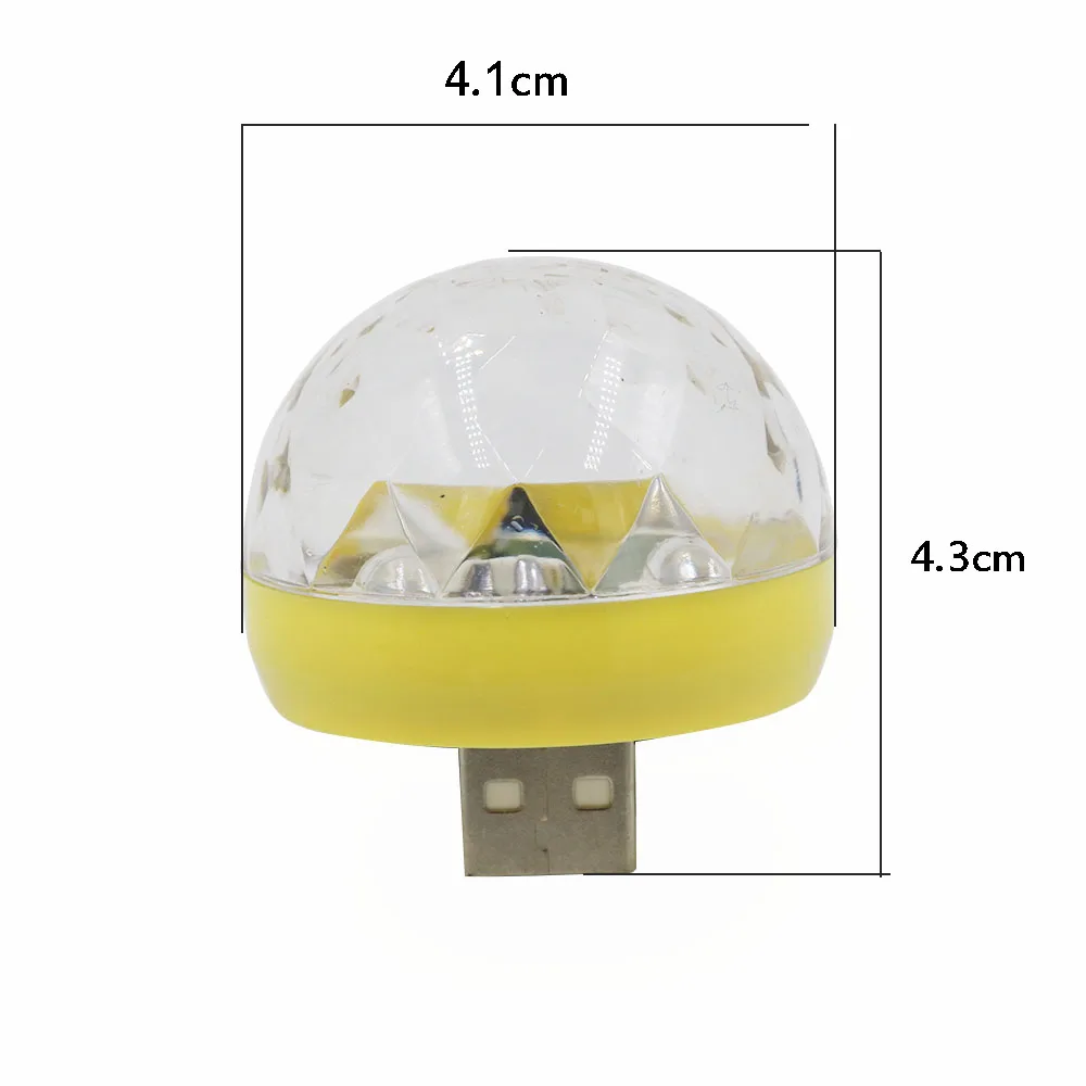 YSY Mini USB Светодиодная лампа для вечеринок музыкальные шаровые огни изменение