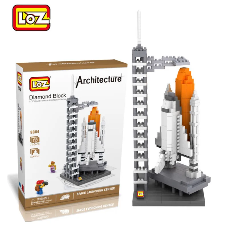 

Space Ship Launching LOZ Building Blocks Action Figure Educational Kids Aircraft Toys brinquedos juguetes menino