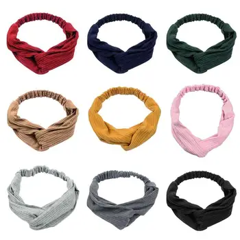 

Twist Cross Turban Headband Elastic Hairbands Headwrap Women Girls Headwear
