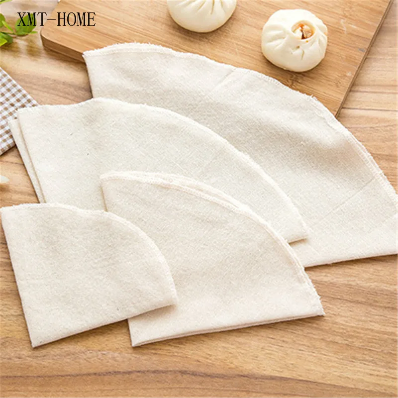 XMT-HOME Сырная одежда хлопок паровой горшок ткань для сыра ткань круглый паровой хлебный коврик 5 шт