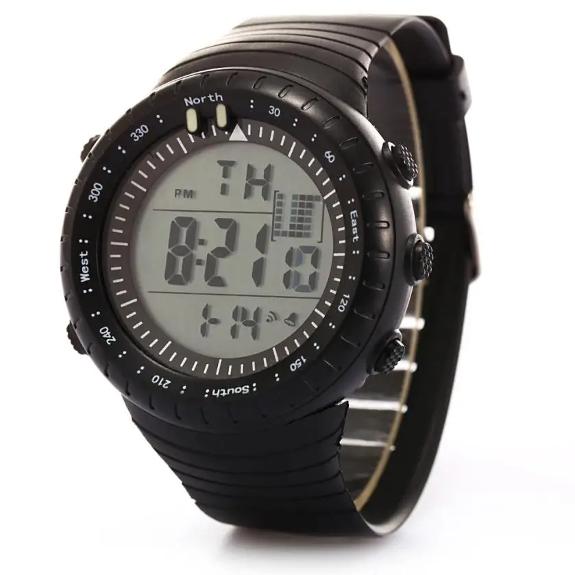 

Perfect Gift Fashion Men LED Digital Date Sport Military Rubber Quartz Watch Alarm Waterproof Dec1