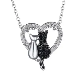 50 шт./лот/партия, новое ожерелье в виде кошки на День святого Валентина