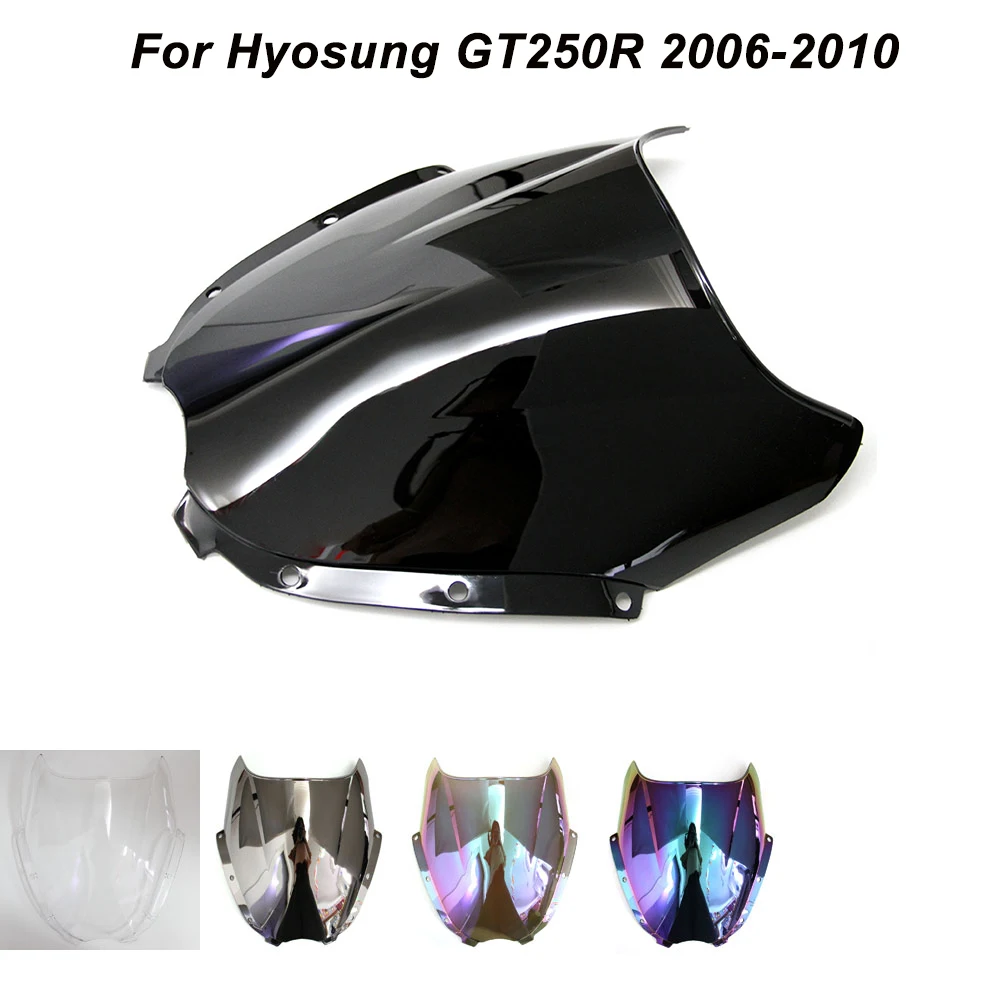

ABS Windscreen For Hyosung GT125R GT250R GT650R GT650S 2006 2007 2008 2009 2010 Motorcycle Windshield Iridium Wind Deflectors