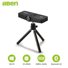 Bben C100 Mini PC Windows10 TV caja Intel Cherry Trail Z8350 Quad Core 2G/32G, 4g/64G 3 Cámara Bluetooth Wifi
