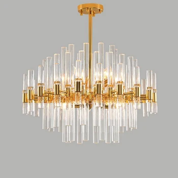 

Postmodern Living Room Chandelier Simple Creative Bedroom Nordic Designer New Light Luxury Dining Room Glass Crystal Lighting