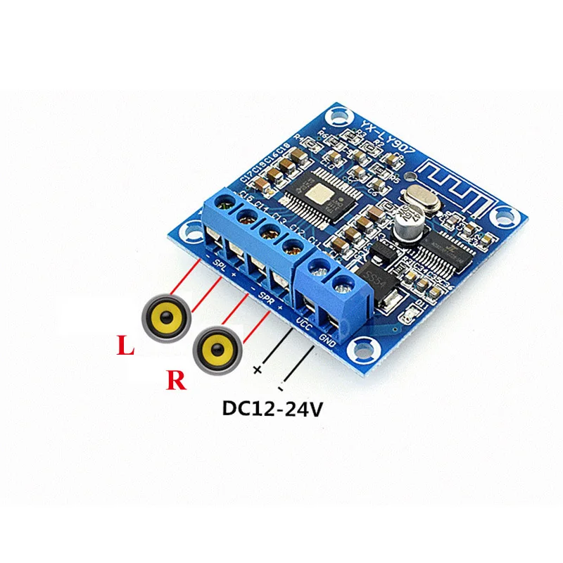 Мини 2x50 Вт DC 12-24 В TPA3116D2 Bluetooth класса D аудио стерео цифровой усилитель доска A4-020