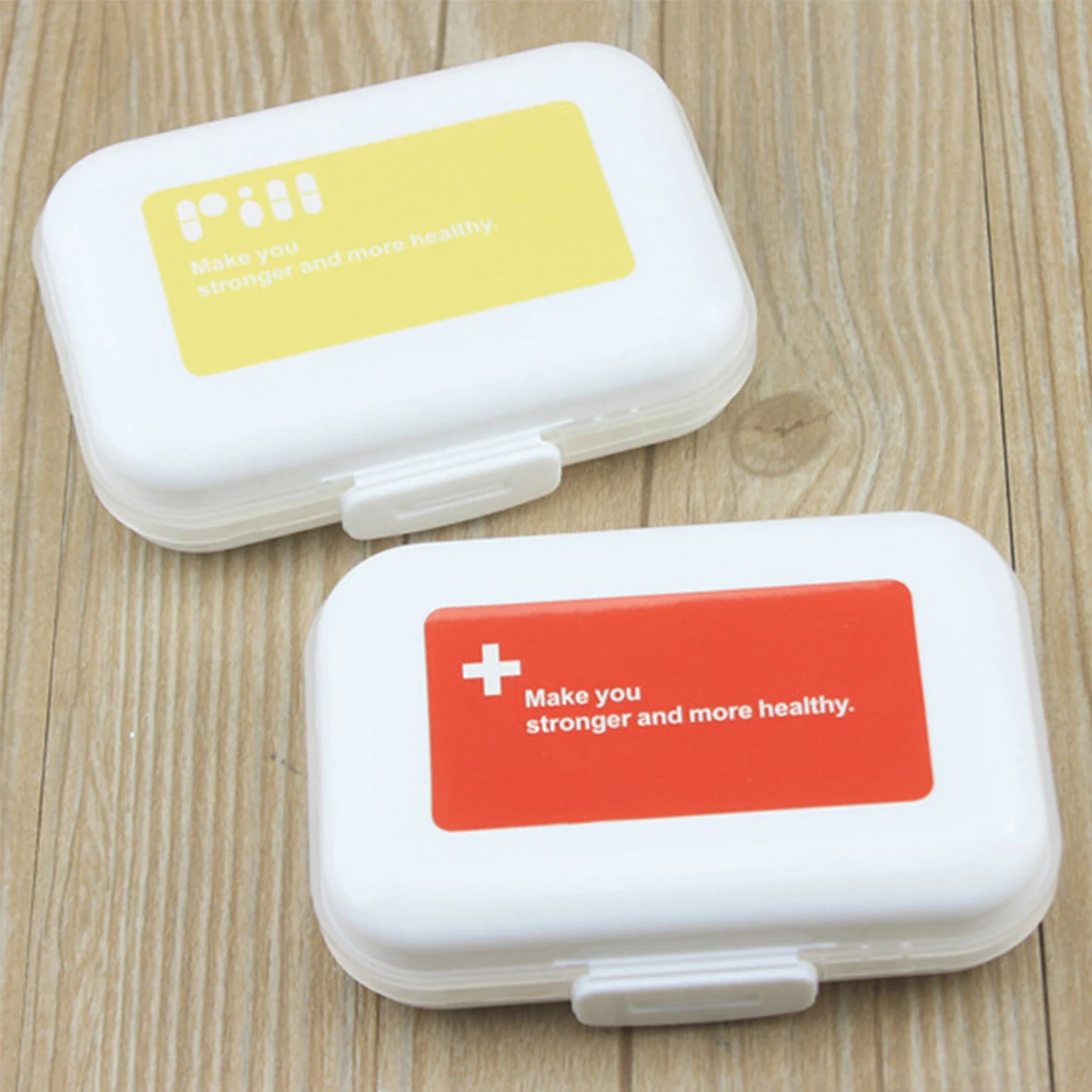 

Medicine Drug Box Holder Medicine Tablet Storage Container Case Mini Vitamin Holder Pill Organizer Portable Weekly Pill Cases