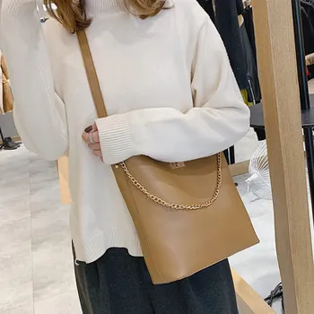 

1 Pcs Women Girl Shoulder Crossbody Bag Large Capacity PU Leather for Shopping Best Sale-WT