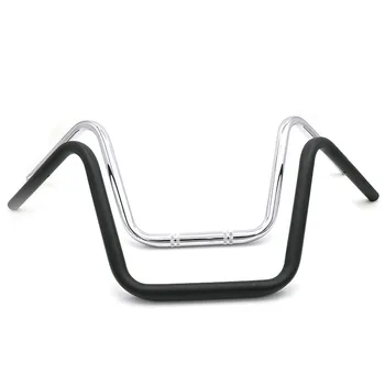 

25MM 1" Steel Motorcycle High Rider Handlebars Bars Cafe Racer Cruisers Chrome Black Fits For Harley Sportster XL 883 1200