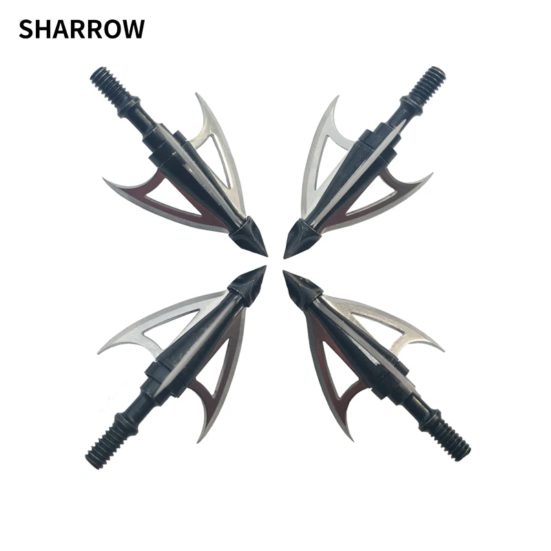6pcs Archery Blade Arrowheads 100gr Bow Hunting Crossbow Broadheads Arrow Tips 