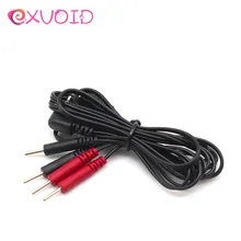 EXVOID Adult Sex Toys Electric Shock Orgasm 4 Head Needle And Thread Conversion Wire 4 Pin Cable Electrical Shock Accessories