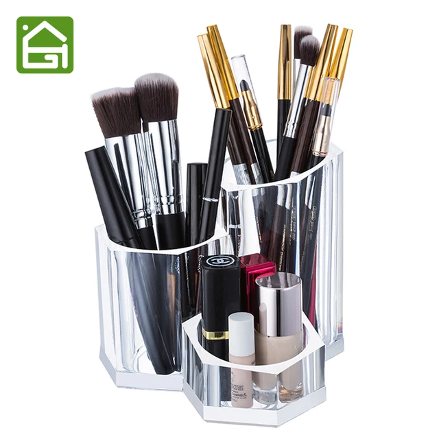 Buy Clear Acrylic Makeup Brush Holder Cosmetic