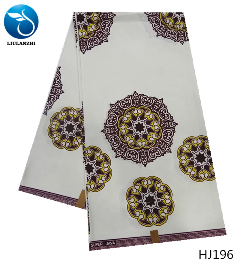 

LIULANZHI African wax fabric Classics design pattern ankara java wax fabric for occasion cotton batik fabric 6yards HJ177-HJ200