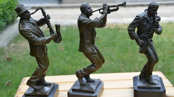 

Art Deco Sculpture Three Men Musician Bronze Statue