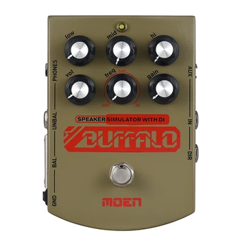 

Moen MO-BA Buffalo Equalizer Effect Pedal Speaker simulator with DI Headphone Ourputs True Bypass for Electric Guitar