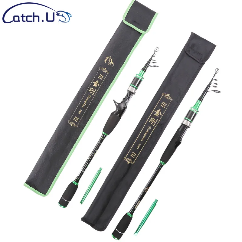 

Catch.U 99% Carbon Portable Telescopic Fishing Rod Spinning Fish Hand Fishing Tackle Sea Rod 1.8M 2.1M 2.4M 2.7M 3.0M