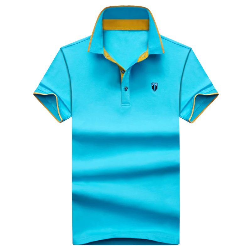  New 2018 fashion polo men's high quality Business leisure cotton short sleeve polo summer breathabl