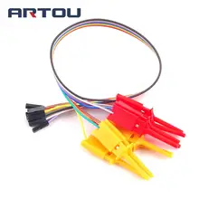 Тестовый Крюк Клип Логический анализатор тестер папка для USB Saleae 24 м 8CH