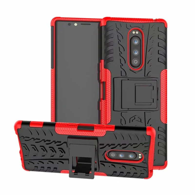 Для Sony Xperia XZ4 тонкий армированный чехол для телефона силиконовый 2 в 1