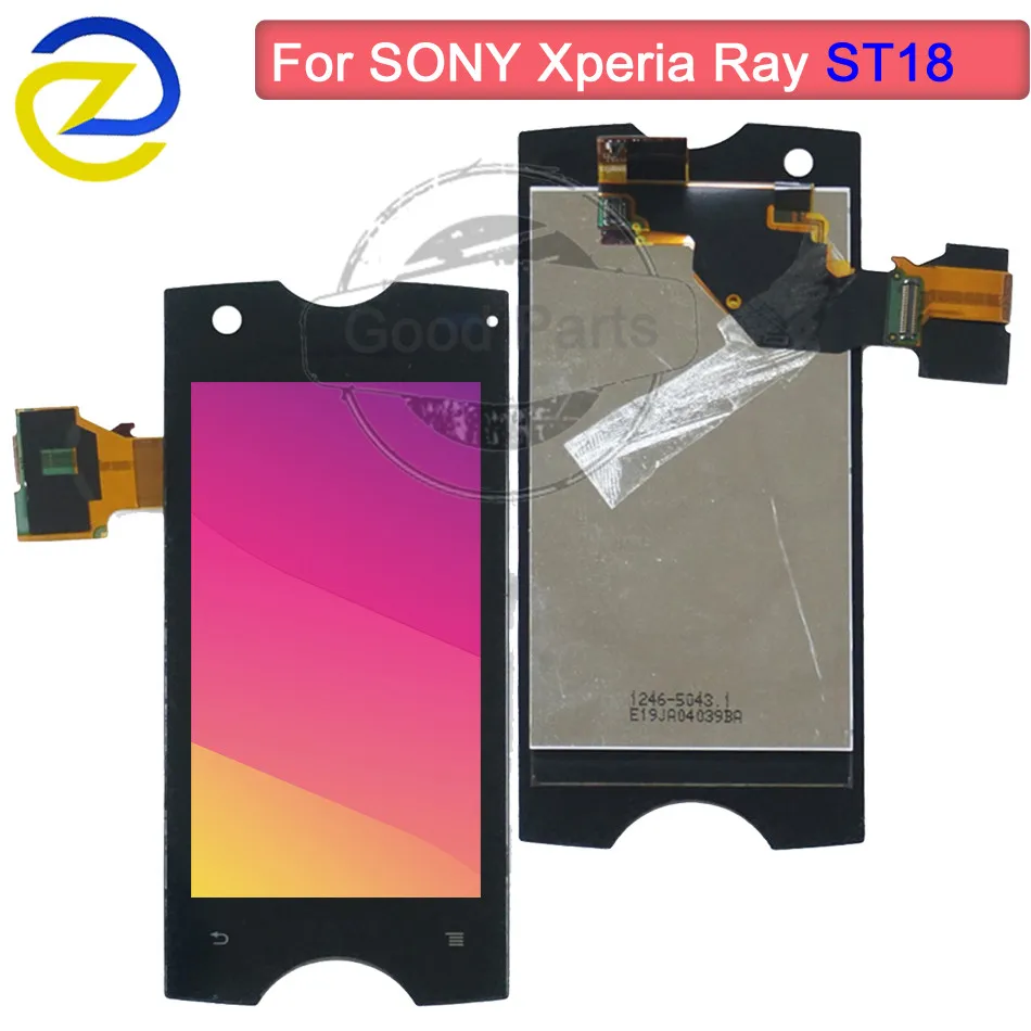 

854*480 3.3"For Sony Ericsson Xperia Ray ST18i ST18 LCD display with Touch Screen Digitizer Assembly for sony st18 free shipping