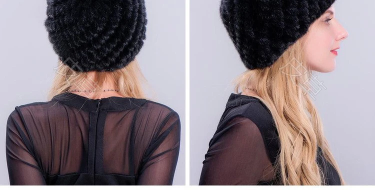 Новинки для женщин реального норки Шапки кожаные наушники Утепленная одежда зима прекрасный Pom Hat женские шапочки Кепка «ананас»
