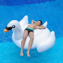 150 см гигантский Лебедь надувной плавающий круг езды на плавучая игрушка для бассейна надувной Лебедь круг для плавания в бассейне праздничный водный игровой бассейн игрушки