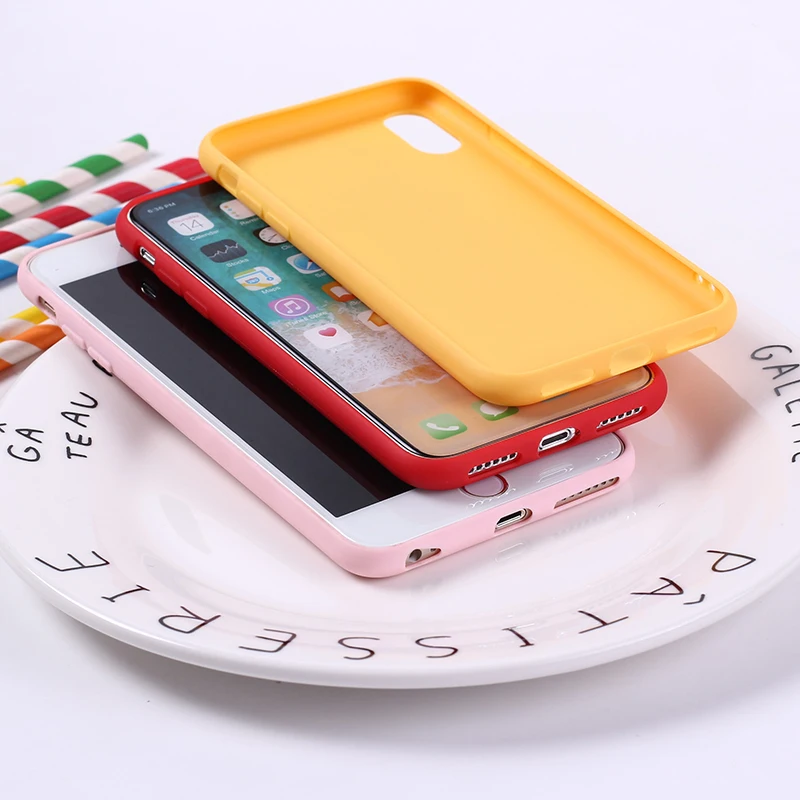 Мягкий чехол для iPhone 11 7Plus 7 6Plus 6 6S 12 8 8Plus X XS Max|Бамперы| |