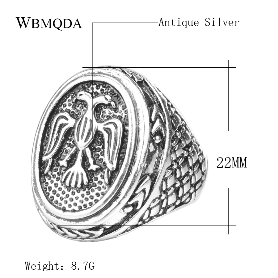 Kinel-Brand-Fashion-Punk-Silver-Color-Ring-Double-Headed-Eagle-Rings-For-Men-Size-10-Vintage (1)