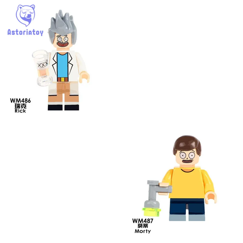 

Building Blocks Single Sale rick and morty Bricks Model Action Figures block Children Gift Toys