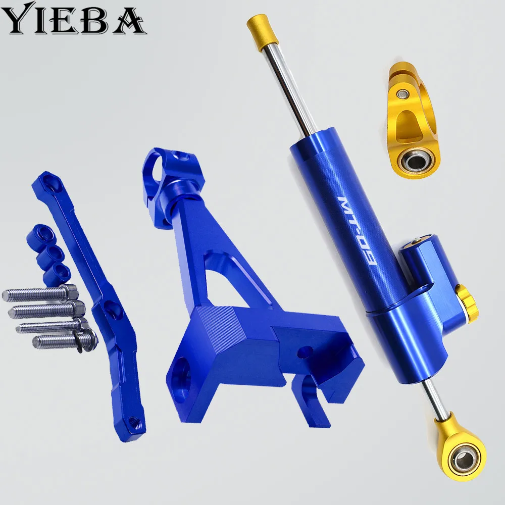 

Motorcycle Accessories Adjustable Steering Stabilize Damper Bracket Mounting kit Fit for YAMAHA MT-09 MT09 FZ09 FZ-09 2013- 2016