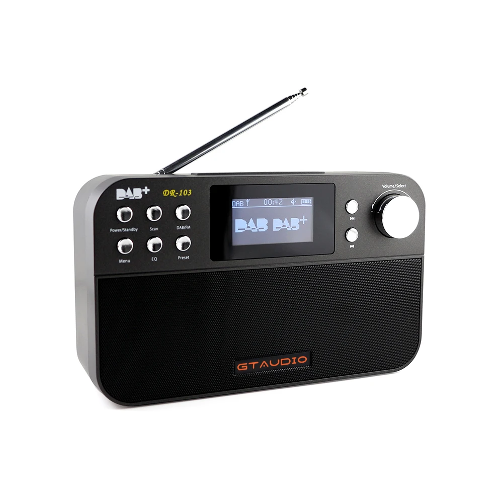 GTMEDIA DR-103 DAB+ спутниковый приемник портативный цифровой DAB FM стерео радио рецептор с 2,4 дюймов TFT Bluetooth 4,0