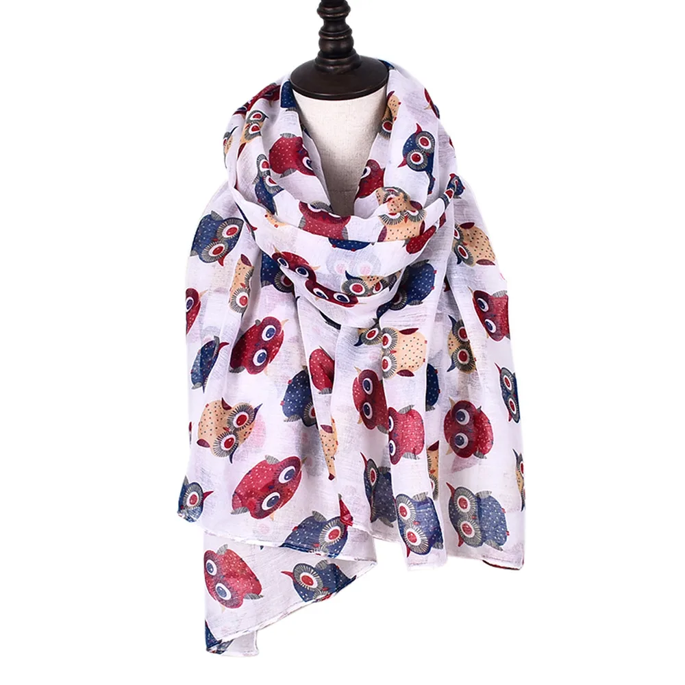 Womens Dinosaurs Print Scarf Animal Comic Pattern Kids Fashion Shawl Wrap