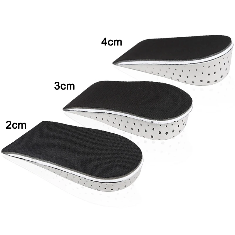 1 Pair Insole Heel Lift Insert Shoe Pad Height Increase Slow Rising Cushion