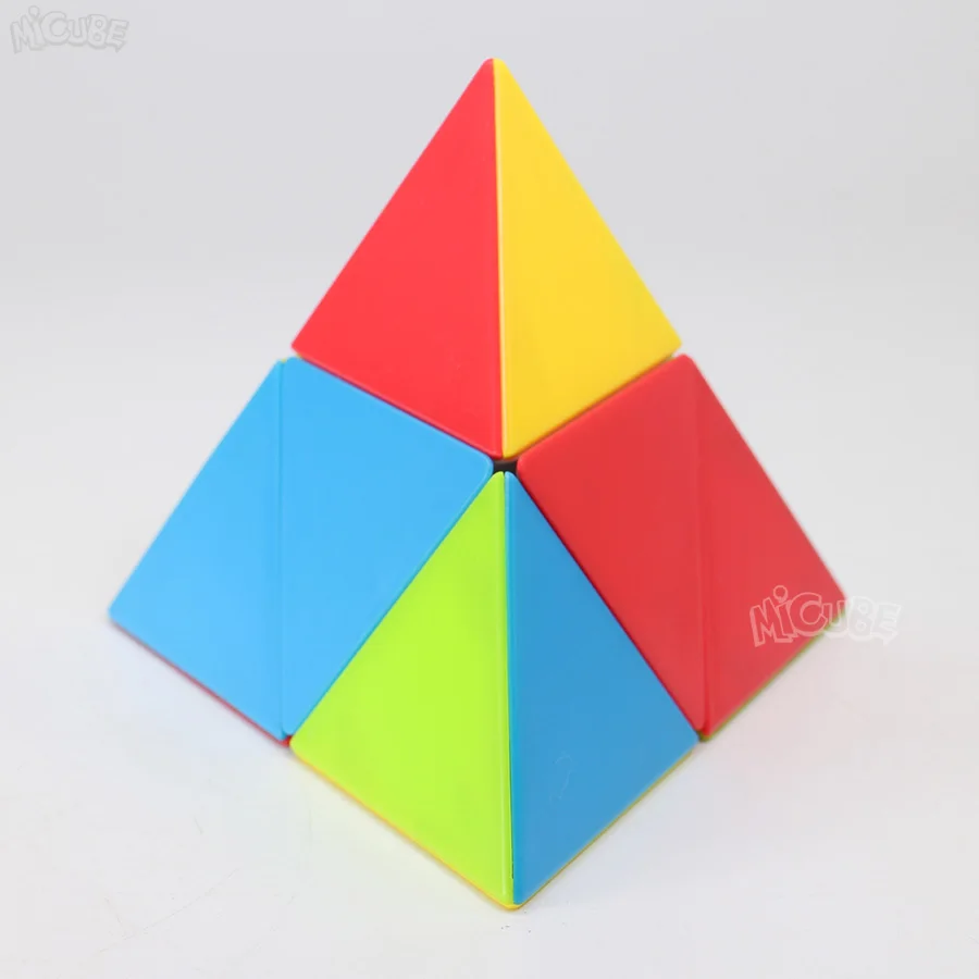 Fanxin Пирамида 2x2 Stickerless FANXINpyraminx Qiyi 2x2x2 Magic куб головоломка на скорость Развивающие игрушки для детей Cubo Magico