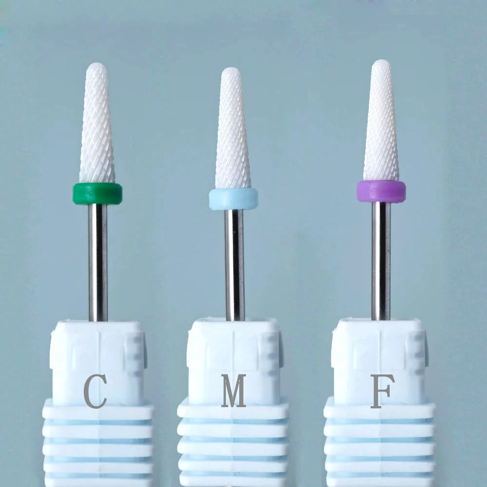 

3/32 Ceramic Flame Burr Nail Salon Electric Nail Drill bit Manicure Bit Gel Polish Remove Clean Tool apparatus for manicure